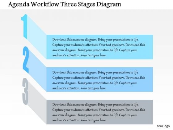 Business Diagram Agenda Workflow Three Stages Diagram Presentation Template Business Diagram Agenda Workflow Three Stages Diagram Presentation Template