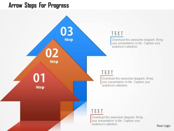 Business Diagram Arrow Steps For Progress Presentation Template Business Diagram Arrow Steps For Progress Presentation Template