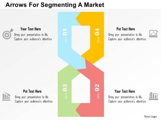 Business Diagram Arrows For Segmenting A Market Presentation Template Business Diagram Arrows For Segmenting A Market Presentation Template