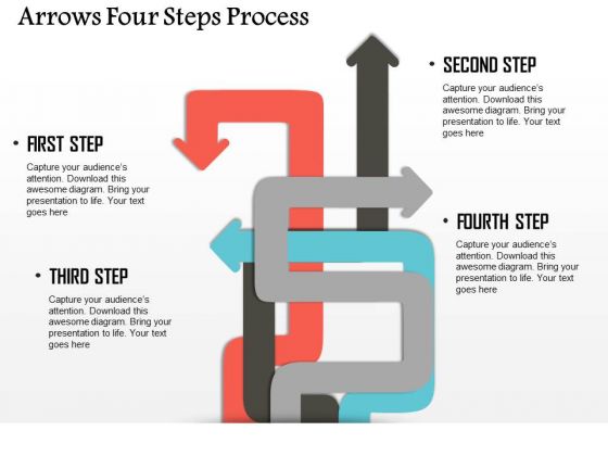 Business Diagram Arrows Four Steps Process Presentation Template Business Diagram Arrows Four Steps Process Presentation Template