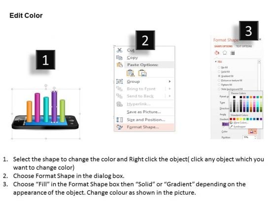 business_diagram_bar_graph_for_result_display_on_mobile_presentation_template_3