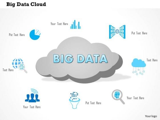 Business Diagram Big Data Cloud With Analytic Icons Surrounding It Presentation Template Business Diagram Big Data Cloud With Analytic Icons Surrounding It Presentation Template