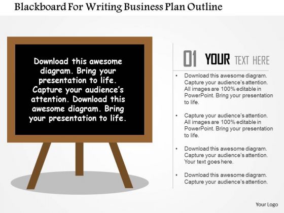 Business Diagram Blackboard For Writing Business Plan Outline Presentation Template Business Diagram Blackboard For Writing Business Plan Outline Presentation Template