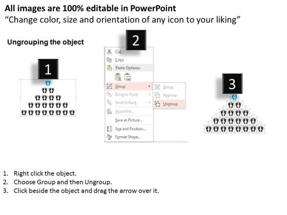 business_diagram_blue_foot_print_leading_black_foot_prints_leadership_presentation_template_2