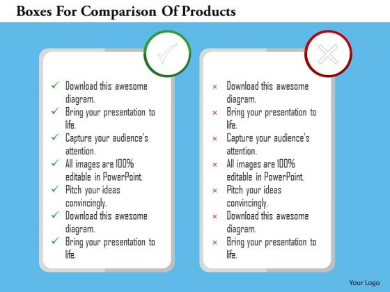 Business Diagram Boxes For Comparison Of Products PowerPoint Templates Business Diagram Boxes For Comparison Of Products PowerPoint Templates