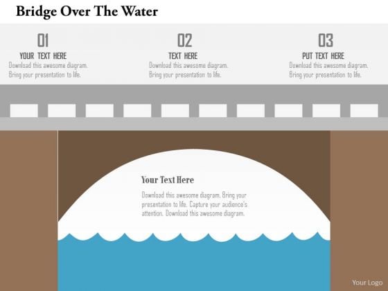Business Diagram Bridge Over The Water Presentation Template Business Diagram Bridge Over The Water Presentation Template
