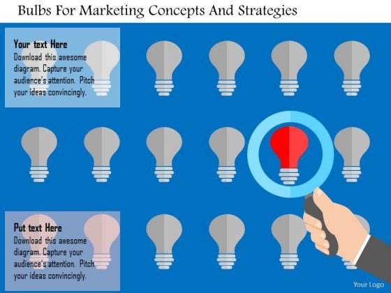 Business Diagram Bulbs For Marketing Concepts And Strategies Presentation Template Business Diagram Bulbs For Marketing Concepts And Strategies Presentation Template