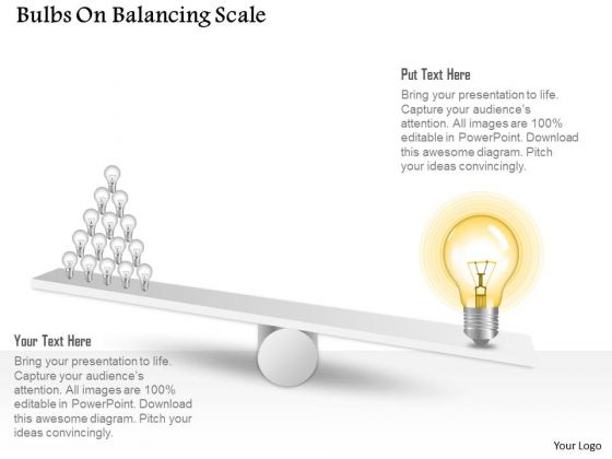 Business Diagram Bulbs On Balancing Scale Presentation Template Business Diagram Bulbs On Balancing Scale Presentation Template