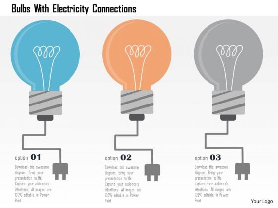 Business Diagram Bulbs With Electricity Connections Presentation Template Business Diagram Bulbs With Electricity Connections Presentation Template