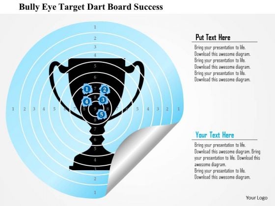 Business Diagram Bulls Eye Target Dart Board Success PowerPoint Template Business Diagram Bulls Eye Target Dart Board Success PowerPoint Template