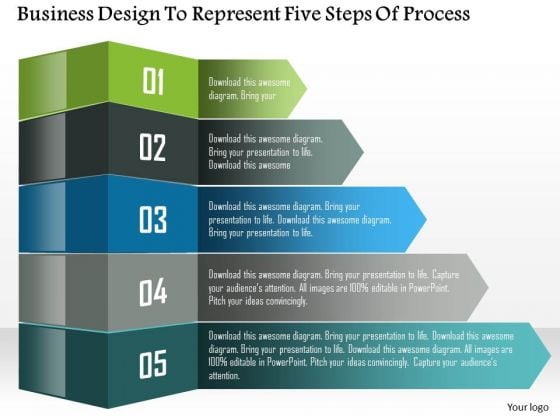 Business Diagram Business Design To Represent Five Steps Of Process Presentation Template Business Diagram Business Design To Represent Five Steps Of Process Presentation Template