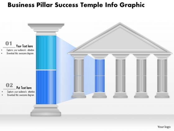 Business Diagram Business Pillar Success Temple Info Graphic Presentation Template