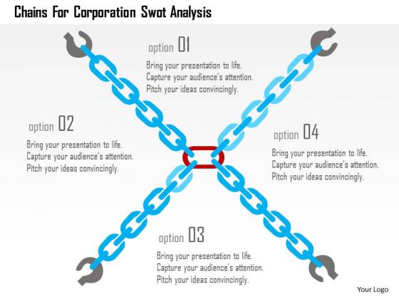 Business Diagram Chains For Corporation Swot Analysis Presentation Template Business Diagram Chains For Corporation Swot Analysis Presentation Template