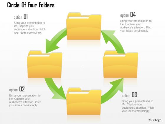Business Diagram Circle Of Four Folders Presentation Template Business Diagram Circle Of Four Folders Presentation Template