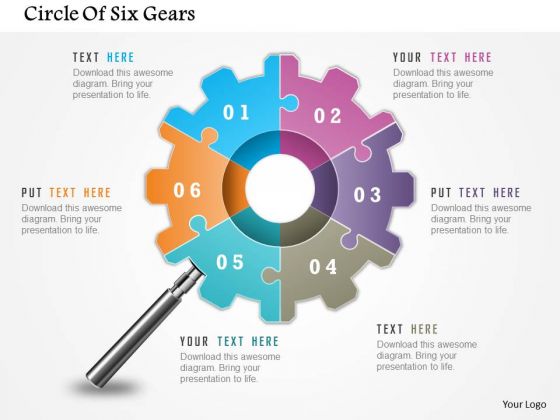 Business Diagram Circle Of Six Gears Presentation Template Business Diagram Circle Of Six Gears Presentation Template