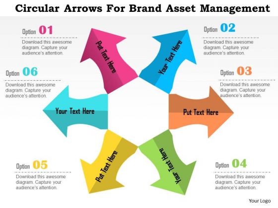 Business Diagram Circular Arrows For Brand Asset Management Presentation Template Business Diagram Circular Arrows For Brand Asset Management Presentation Template