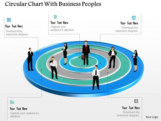 Business Diagram Circular Chart With Business Peoples Presentation Template Business Diagram Circular Chart With Business Peoples Presentation Template