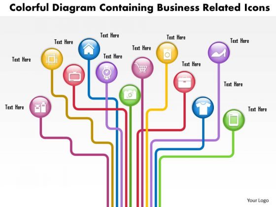 Business Diagram Colorful Diagram Containing Business Related Icons Presentation Template Business Diagram Colorful Diagram Containing Business Related Icons Presentation Template
