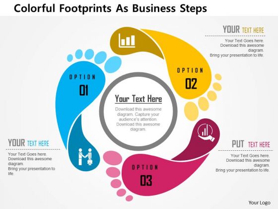 Business Diagram Colorful Footprints As Business Steps Presentation Template Business Diagram Colorful Footprints As Business Steps Presentation Template