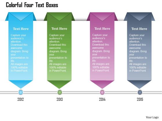 Business Diagram Colorful Four Text Boxes Presentation Template Business Diagram Colorful Four Text Boxes Presentation Template