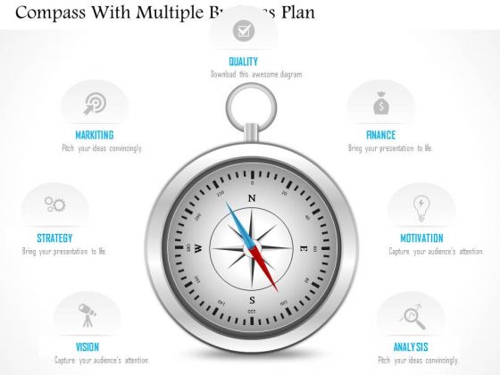 Business Diagram Compass With Multiple Business Plan Presentation Template Business Diagram Compass With Multiple Business Plan Presentation Template