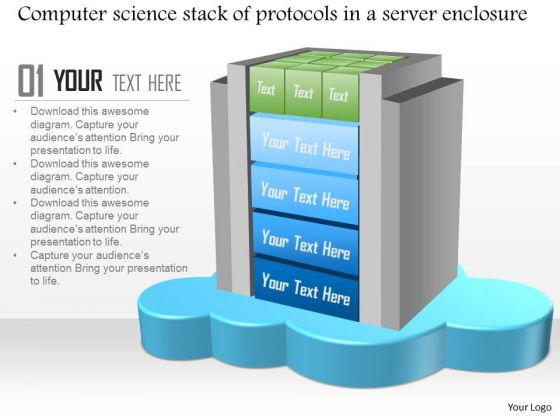 Business Diagram Computer Science Stack Of Protocols In A Server Enclosure Ppt Slide Business Diagram Computer Science Stack Of Protocols In A Server Enclosure Ppt Slide