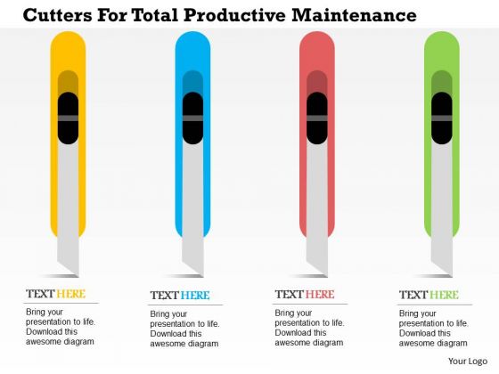 Business Diagram Cutters For Total Productive Maintenance Presentation Template Business Diagram Cutters For Total Productive Maintenance Presentation Template