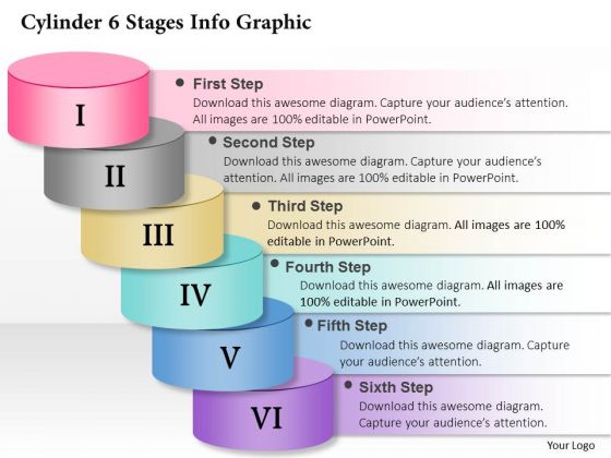 Business Diagram Cylinder 6 Stages Info Graphic Presentation Template Business Diagram Cylinder 6 Stages Info Graphic Presentation Template