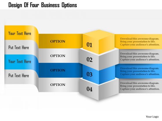 Business Diagram Design Of Four Business Options Presentation Template Business Diagram Design Of Four Business Options Presentation Template