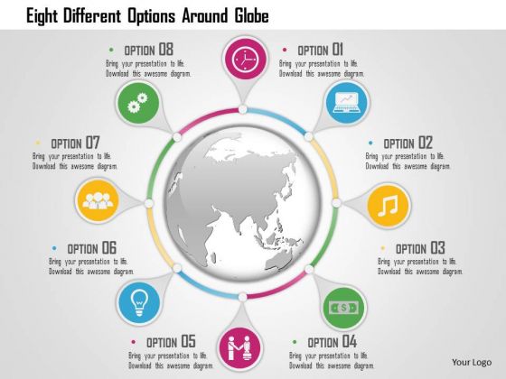 Business Diagram Eight Different Options Around Globe Presentation Template Business Diagram Eight Different Options Around Globe Presentation Template