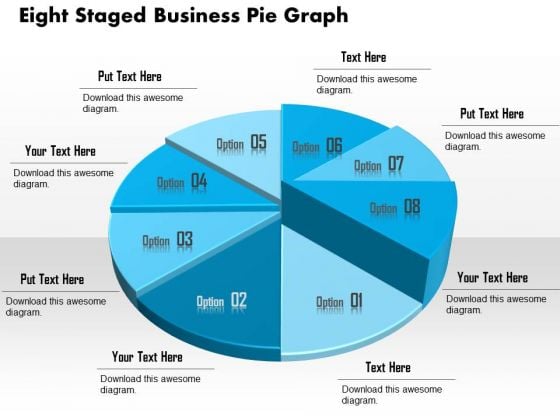 Business Diagram Eight Staged Business Pie Graph Presentation Template Business Diagram Eight Staged Business Pie Graph Presentation Template