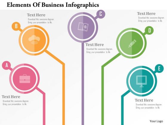 Business Diagram Elements Of Business Infographics Presentation Template Business Diagram Elements Of Business Infographics Presentation Template