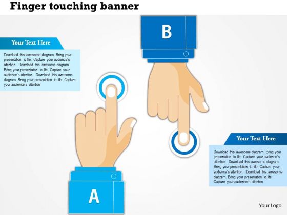 Business Diagram Finger Touch With Human Hands For Technology Presentation Template Business Diagram Finger Touch With Human Hands For Technology Presentation Template