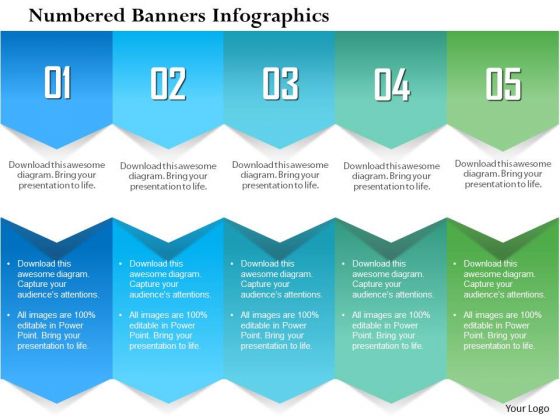 Business Diagram Five Numbers For Text Representation Presentation Template Business Diagram Five Numbers For Text Representation Presentation Template