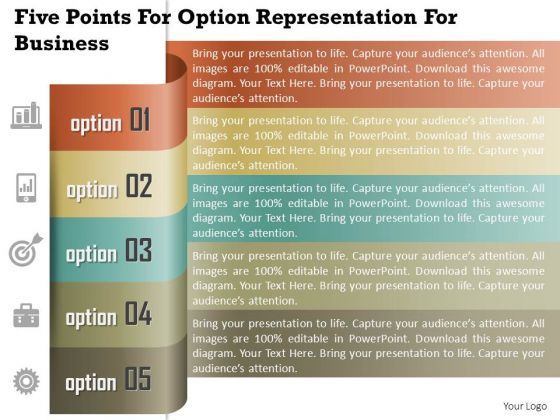 business_diagram_five_points_for_option_representation_for_business_presentation_template_1