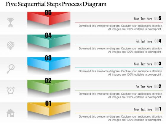 Business Diagram Five Sequential Steps Process Diagram Presentation Template Business Diagram Five Sequential Steps Process Diagram Presentation Template