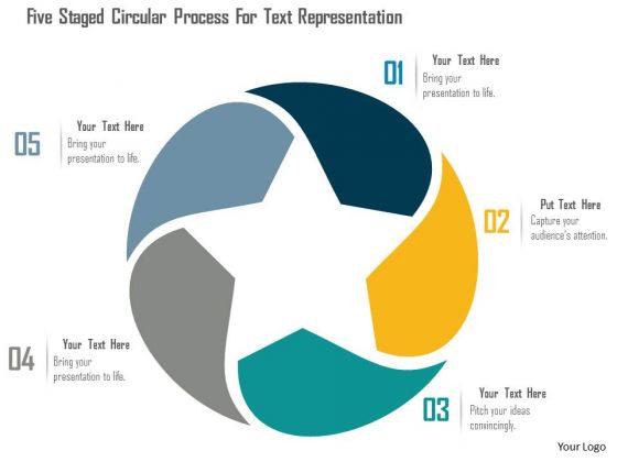 Business Diagram Five Staged Circular Process For Text Representation Presentation Template Business Diagram Five Staged Circular Process For Text Representation Presentation Template