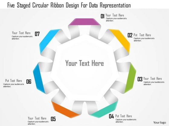 Business Diagram Five Staged Circular Ribbon Design For Data Representation Presentation Template Business Diagram Five Staged Circular Ribbon Design For Data Representation Presentation Template