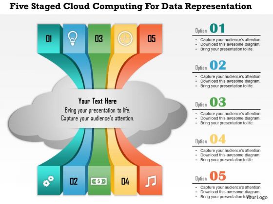 Business Diagram Five Staged Cloud Computing For Data Representation Presentation Template Business Diagram Five Staged Cloud Computing For Data Representation Presentation Template
