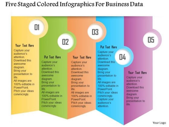 Business Diagram Five Staged Colored Infographics For Business Data Presentation Template Business Diagram Five Staged Colored Infographics For Business Data Presentation Template