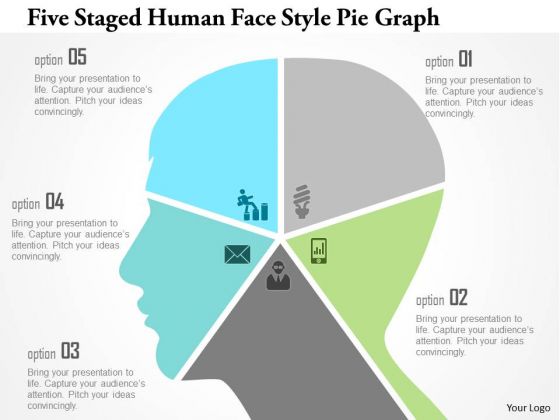 Business Diagram Five Staged Human Face Style Pie Graph Presentation Template Business Diagram Five Staged Human Face Style Pie Graph Presentation Template