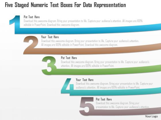 Business Diagram Five Staged Numeric Text Boxes For Data Representation PowerPoint Template Business Diagram Five Staged Numeric Text Boxes For Data Representation PowerPoint Template
