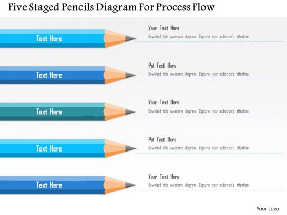 Business Diagram Five Staged Pencils Diagram For Process Flow PowerPoint Template Business Diagram Five Staged Pencils Diagram For Process Flow PowerPoint Template