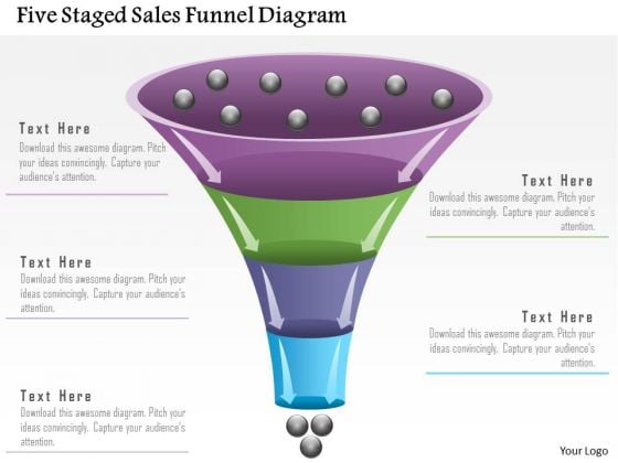 Business Diagram Five Staged Sales Funnel Diagram Presentation Template Business Diagram Five Staged Sales Funnel Diagram Presentation Template