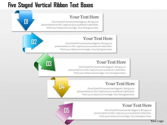 Business Diagram Five Staged Vertical Ribbon Text Boxes Presentation Template Business Diagram Five Staged Vertical Ribbon Text Boxes Presentation Template