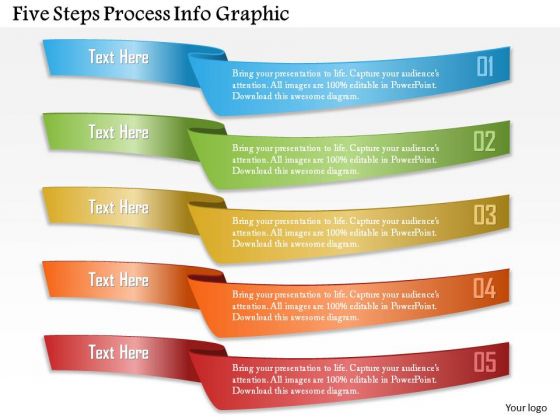 Business Diagram Five Steps Process Info Graphic Presentation Template Business Diagram Five Steps Process Info Graphic Presentation Template