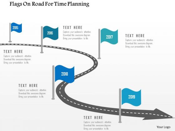 Business Diagram Flags On Road For Time Planning Presentation Template Business Diagram Flags On Road For Time Planning Presentation Template