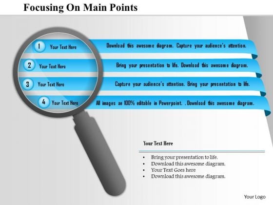 Business Diagram Focussing On Main Points PowerPoint Template Business Diagram Focussing On Main Points PowerPoint Template