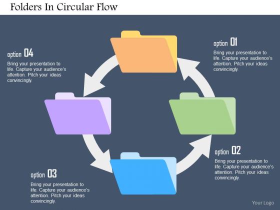 Business Diagram Folders In Circular Flow Presentation Template Business Diagram Folders In Circular Flow Presentation Template