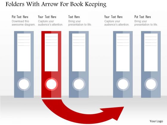 Business Diagram Folders With Arrow For Book Keeping Presentation Template Business Diagram Folders With Arrow For Book Keeping Presentation Template